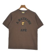 A BATHING APE（アベイシングエイプ）Tシャツ・カットソー 茶 サイズ:M メンズ/2200679991038