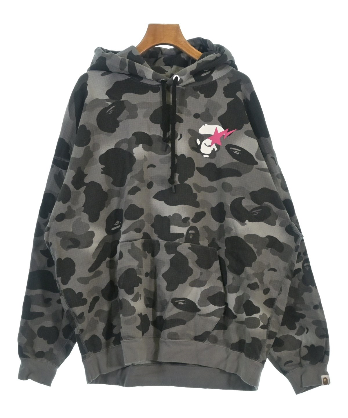 A BATHING APE（アベイシングエイプ）パーカー グレー サイズ:M