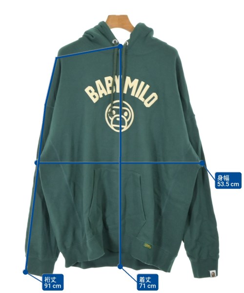 A BATHING APE（アベイシングエイプ）パーカー 緑 サイズ:M レディース/2200680262110