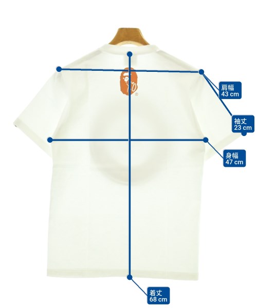 A BATHING APE（アベイシングエイプ）Tシャツ・カットソー 白 サイズ:S メンズ/2200680475220