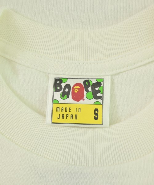 A BATHING APE（アベイシングエイプ）Tシャツ・カットソー 白 サイズ:S メンズ/2200694065073