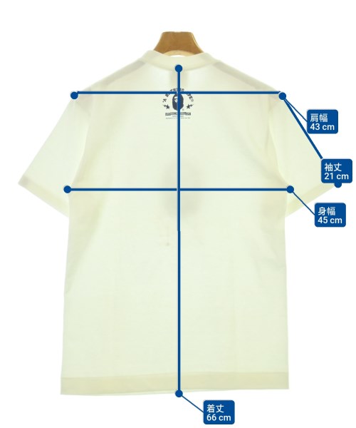 A BATHING APE（アベイシングエイプ）Tシャツ・カットソー 白 サイズ:S メンズ/2200694065073