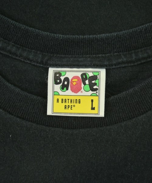 A BATHING APE（アベイシングエイプ）Tシャツ・カットソー 黒 サイズ:L メンズ/2200694065110