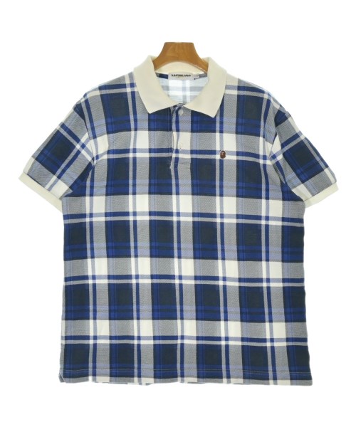 A BATHING APE(アベイシングエイプ)ポロシャツ 白 サイズ:L/2200689753107