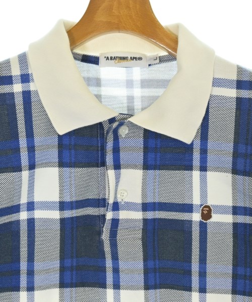 A BATHING APE（アベイシングエイプ）ポロシャツ 白 サイズ:L メンズ/2200689753107