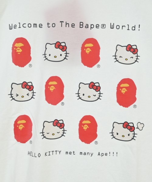 A BATHING APE（アベイシングエイプ）Tシャツ・カットソー 白 サイズ:M メンズ/2200696464010