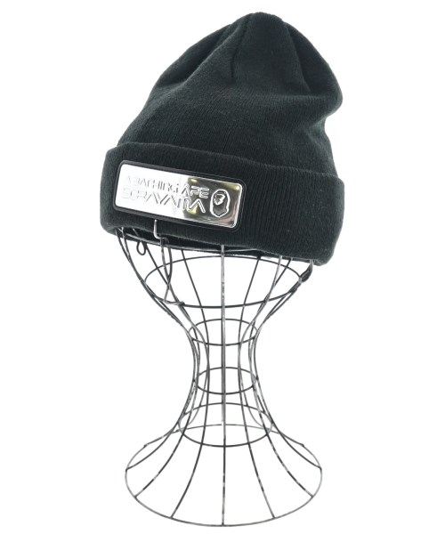A BATHING APE(アベイシングエイプ)ニットキャップ・ビーニー 黒 サイズ:-/2200696464027