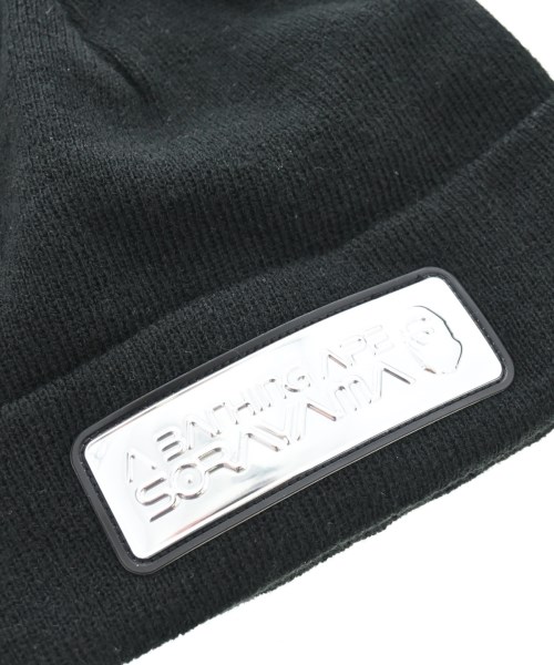 A BATHING APE（アベイシングエイプ）ニットキャップ・ビーニー 黒 サイズ:- メンズ/2200696464027