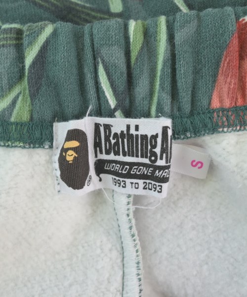 A BATHING APE（アベイシングエイプ）スウェットパンツ 緑 サイズ:S レディース/2200687886036