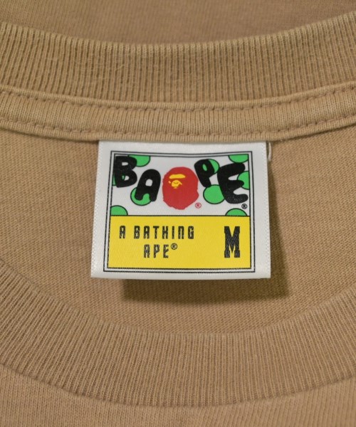 A BATHING APE（アベイシングエイプ）Tシャツ・カットソー ベージュ サイズ:M メンズ/2200687886081