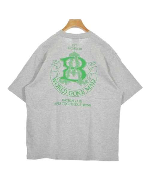 A BATHING APE（アベイシングエイプ）Tシャツ・カットソー グレー サイズ:S メンズ/2200687886128