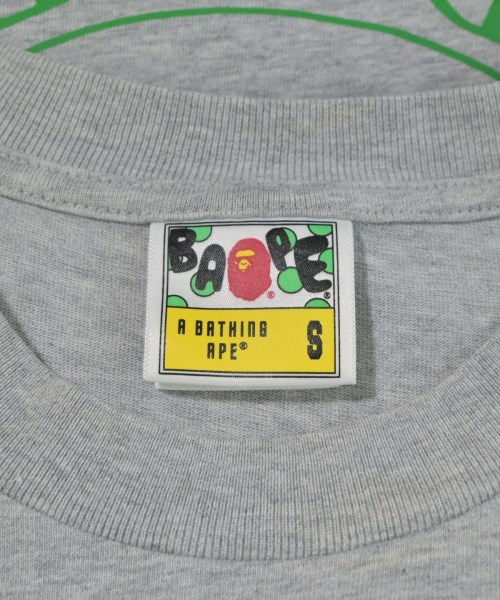 A BATHING APE（アベイシングエイプ）Tシャツ・カットソー グレー サイズ:S メンズ/2200687886128