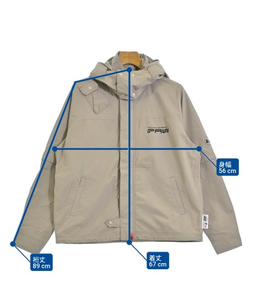 A BATHING APE（アベイシングエイプ）マウンテンパーカー ベージュ サイズ:S メンズ/2200700123056