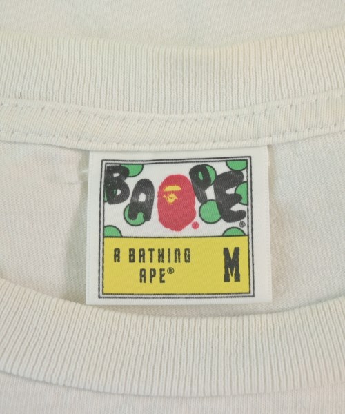 A BATHING APE（アベイシングエイプ）Tシャツ・カットソー 白 サイズ:M メンズ/2200701524135