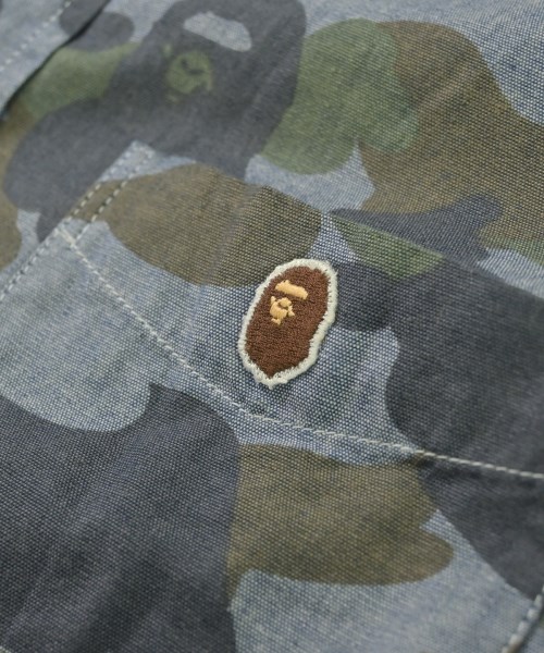 A BATHING APE（アベイシングエイプ）カジュアルシャツ 青 サイズ:M メンズ/2200701981013