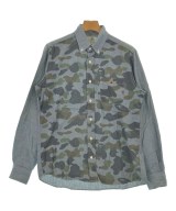 A BATHING APE（アベイシングエイプ）カジュアルシャツ 青 サイズ:M メンズ/2200701981013