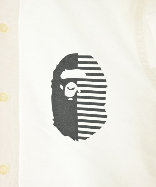 A BATHING APE（アベイシングエイプ）カジュアルシャツ 白 サイズ:S メンズ/2200701981037