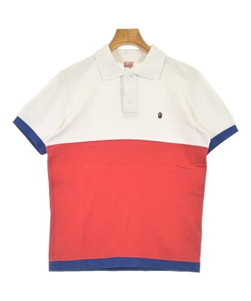 A BATHING APE(アベイシングエイプ)ポロシャツ 白 サイズ:S/2200701981044