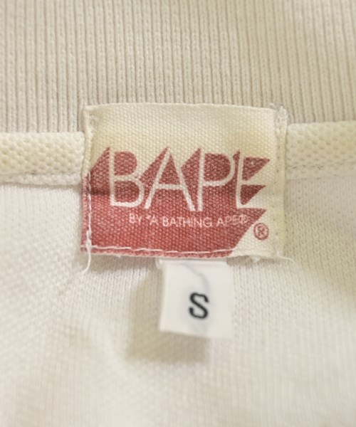 A BATHING APE（アベイシングエイプ）ポロシャツ 白 サイズ:S メンズ/2200701981044