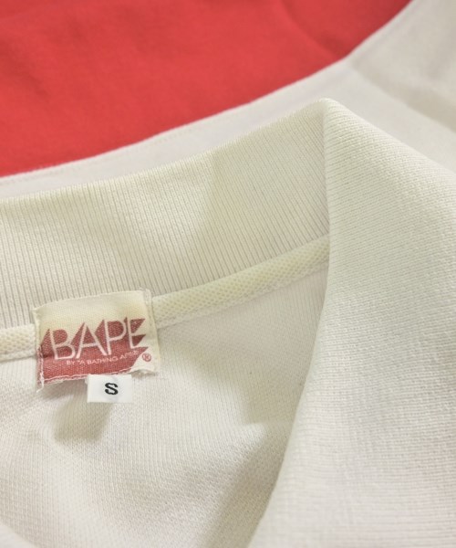 A BATHING APE（アベイシングエイプ）ポロシャツ 白 サイズ:S メンズ/2200701981044