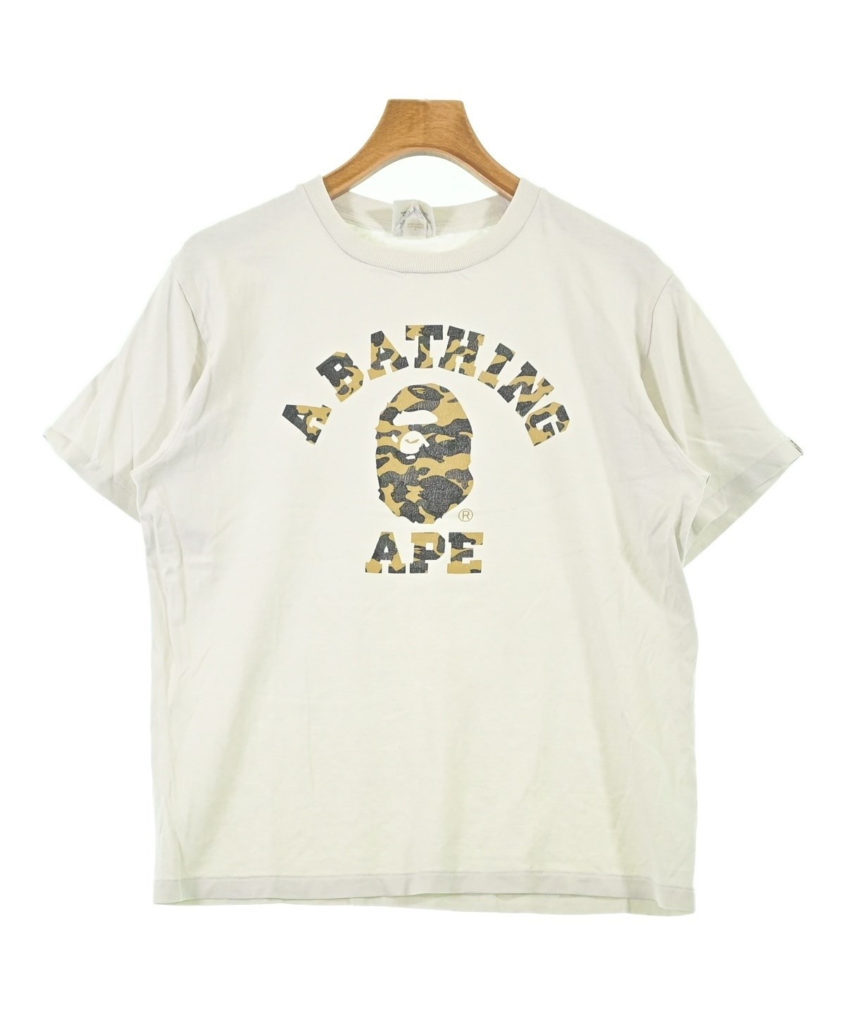 美品APE　Tシャツ M A BATHING APE（アベイシングエイプ）Tシャツ・カットソー 白 サイズ:M