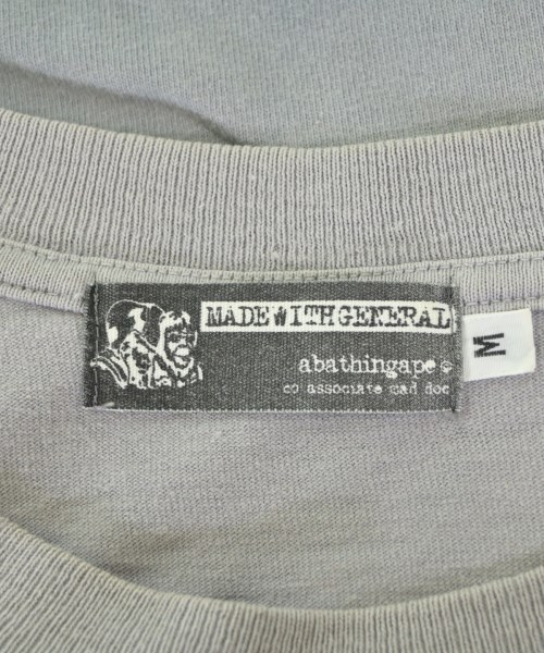 A BATHING APE（アベイシングエイプ）Tシャツ・カットソー グレー サイズ:M メンズ/2200656245048