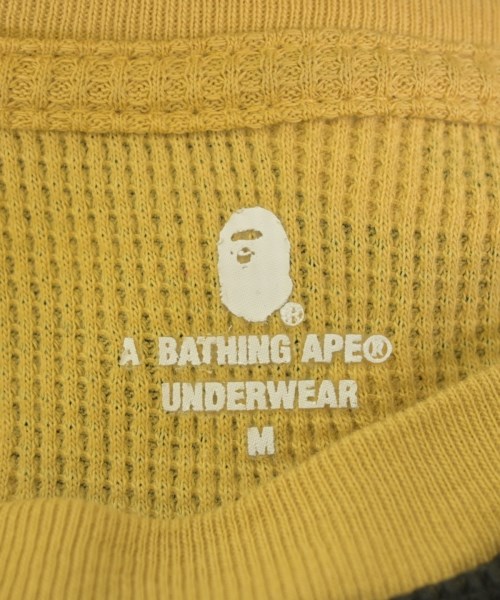 A BATHING APE（アベイシングエイプ）Tシャツ・カットソー 黄 サイズ:M メンズ/2200656245055