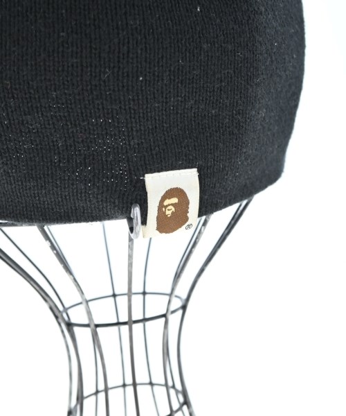 A BATHING APE（アベイシングエイプ）ニットキャップ・ビーニー 黒 サイズ:- メンズ/2200656245079