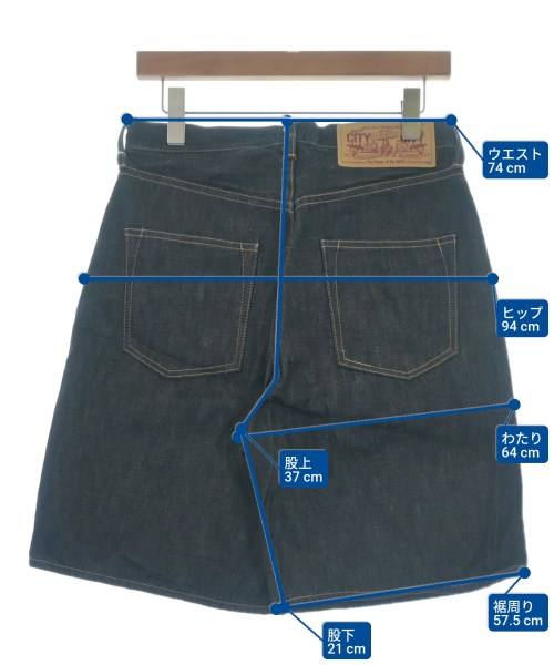 A BATHING APE（アベイシングエイプ）ショートパンツ 紺 サイズ:S メンズ/2200653268088