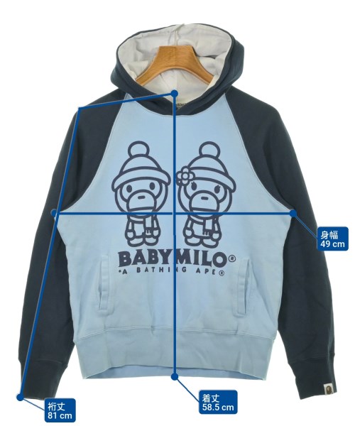 A BATHING APE（アベイシングエイプ）パーカー 紺 サイズ:S メンズ/2200653268170