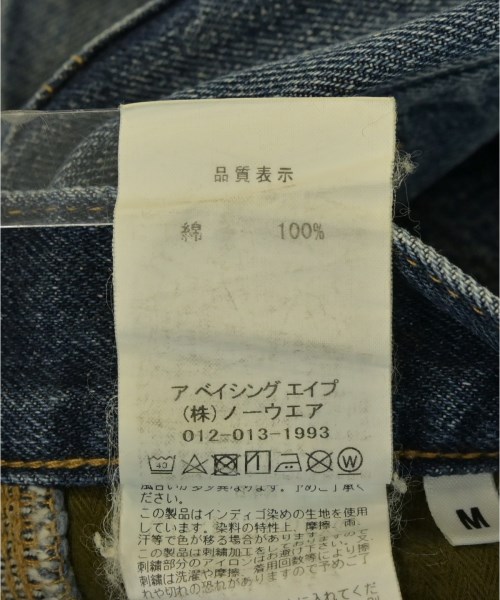 A BATHING APE（アベイシングエイプ）デニムパンツ 青 サイズ:M メンズ/2200657765019