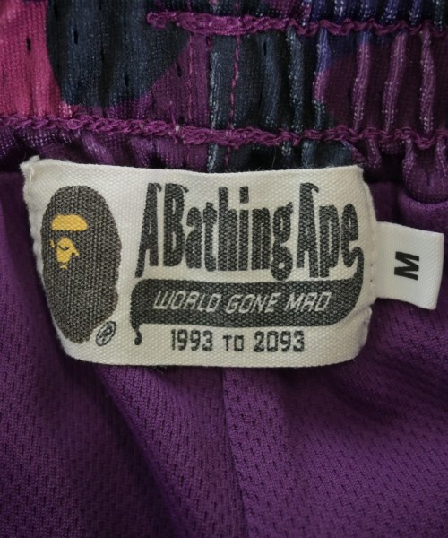 A BATHING APE（アベイシングエイプ）ショートパンツ 紫 サイズ:M メンズ/2200659589026