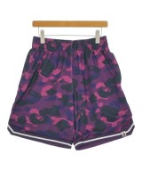 A BATHING APE（アベイシングエイプ）ショートパンツ 紫 サイズ:M メンズ/2200659589026
