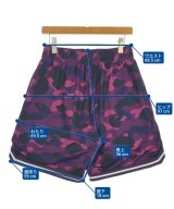 A BATHING APE（アベイシングエイプ）ショートパンツ 紫 サイズ:M メンズ/2200659589026