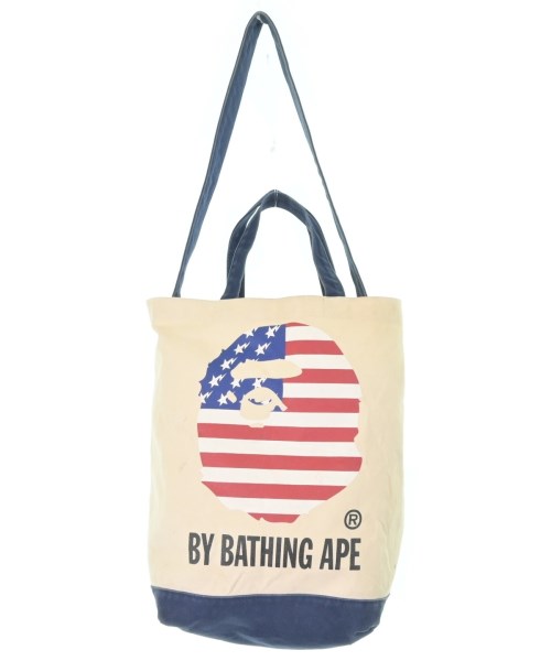 A BATHING APE(アベイシングエイプ)トートバッグ 白 サイズ:-/2200653893150