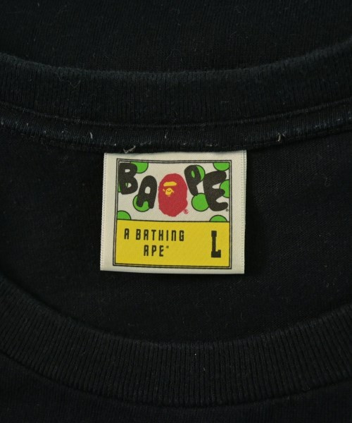 A BATHING APE（アベイシングエイプ）Tシャツ・カットソー 黒 サイズ:L メンズ/2200661681022