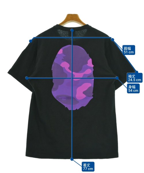 A BATHING APE（アベイシングエイプ）Tシャツ・カットソー 黒 サイズ:L メンズ/2200661681022
