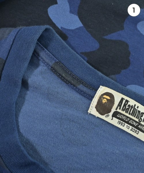 A BATHING APE（アベイシングエイプ）Tシャツ・カットソー 青 サイズ:L メンズ/2200661681046