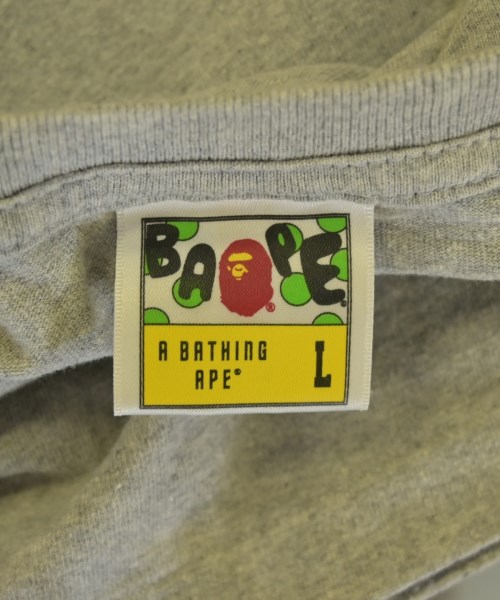 A BATHING APE（アベイシングエイプ）Tシャツ・カットソー グレー サイズ:L メンズ/2200711396081