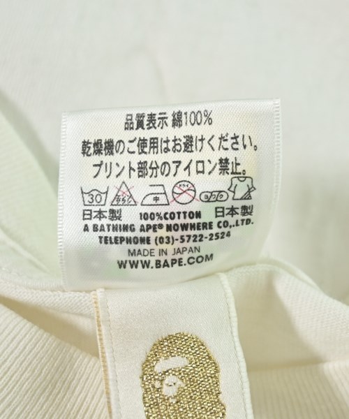 A BATHING APE（アベイシングエイプ）Tシャツ・カットソー 白 サイズ:M メンズ/2200711926165