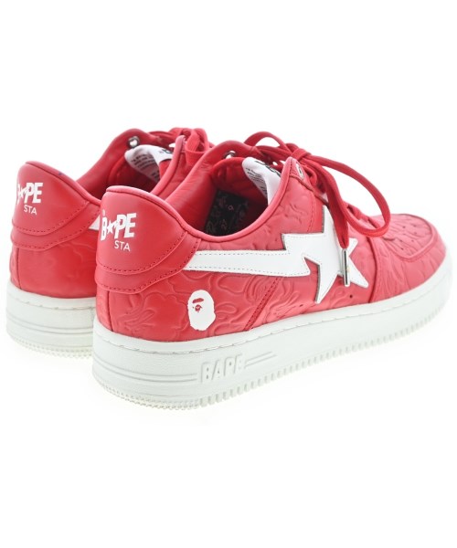 A BATHING APE（アベイシングエイプ）スニーカー 赤 サイズ:27cm メンズ/2200713424089