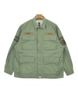 A BATHING APE（アベイシングエイプ）ミリタリーブルゾン カーキ サイズ:S メンズ/2200713937022
