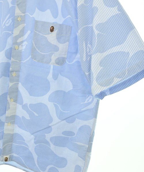 A BATHING APE（アベイシングエイプ）カジュアルシャツ 青 サイズ:L メンズ/2200713937039