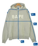 A BATHING APE（アベイシングエイプ）パーカー グレー サイズ:2XL メンズ/2200711409057