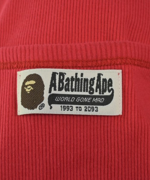 A BATHING APE（アベイシングエイプ）タンクトップ 赤 サイズ:-(M位) メンズ/2200714288086