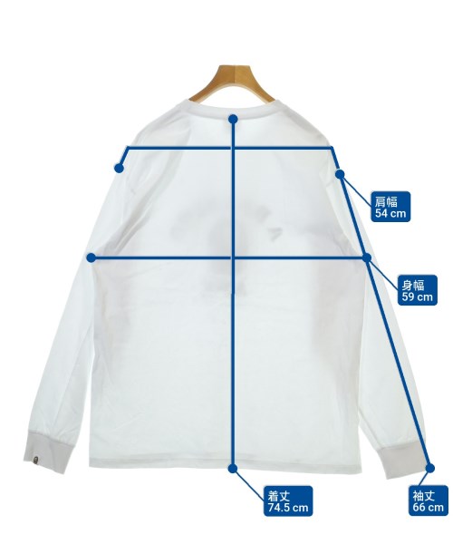 A BATHING APE（アベイシングエイプ）Tシャツ・カットソー 白 サイズ:2XL メンズ/2200645267020