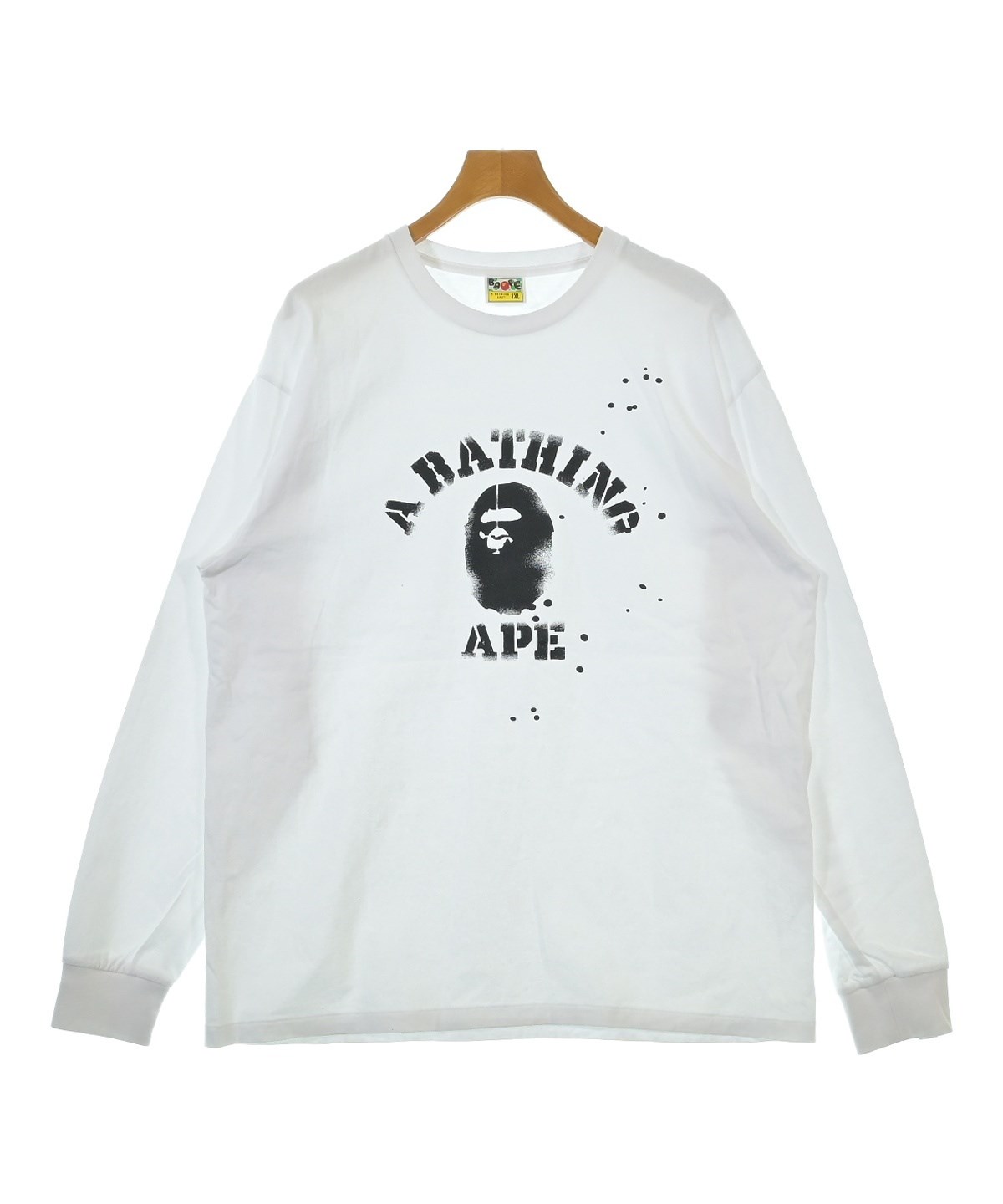 A BATHING APE（アベイシングエイプ）Tシャツ・カットソー 白 サイズ