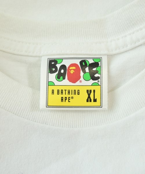 A BATHING APE（アベイシングエイプ）Tシャツ・カットソー 白 サイズ:XL メンズ/2200645513127