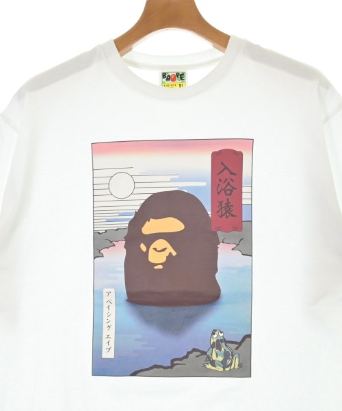 A BATHING APE（アベイシングエイプ）Tシャツ・カットソー 白 サイズ:XL メンズ/2200645513127