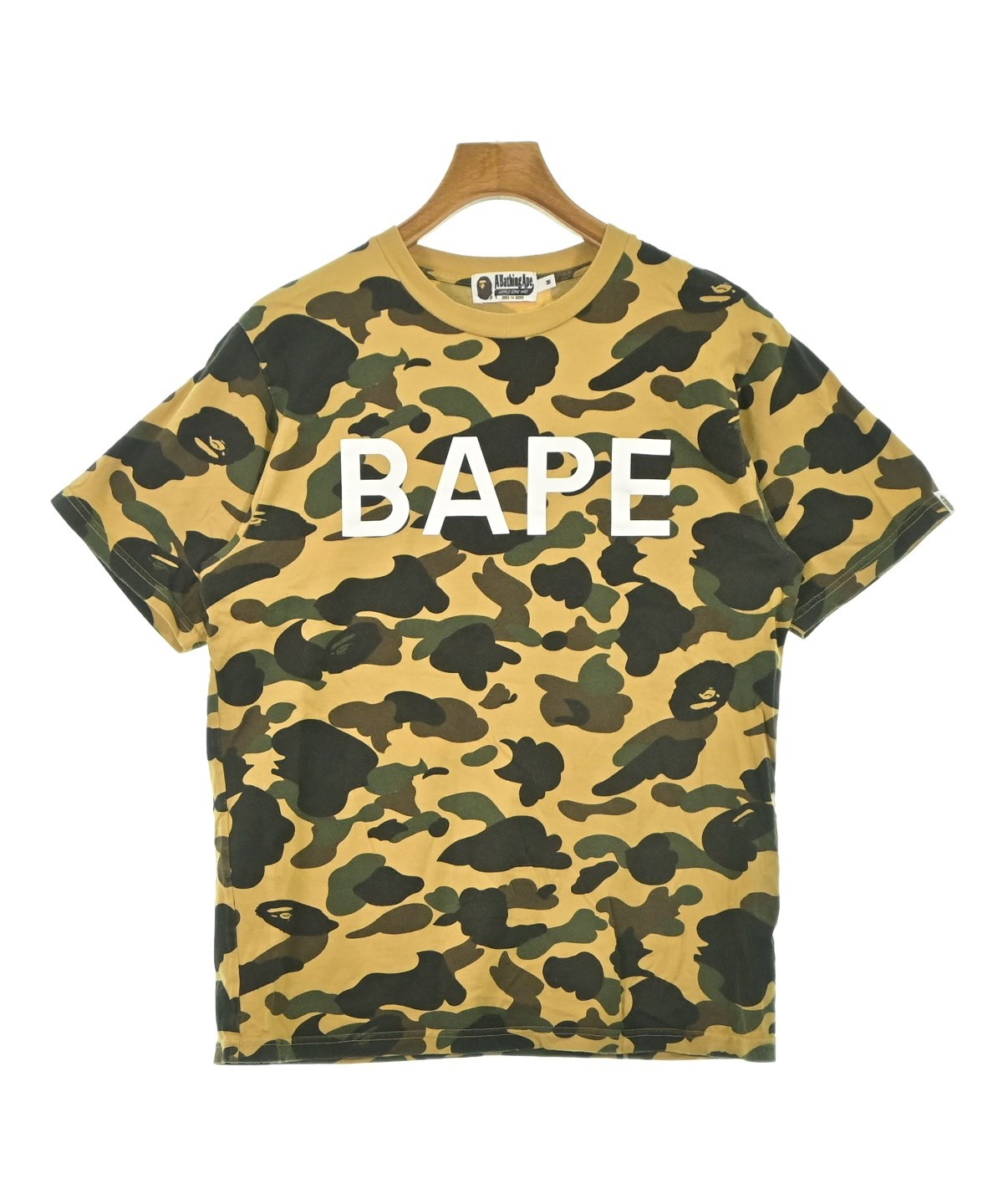 A BATHING APE（アベイシングエイプ）Tシャツ・カットソー 黄 サイズ:M
